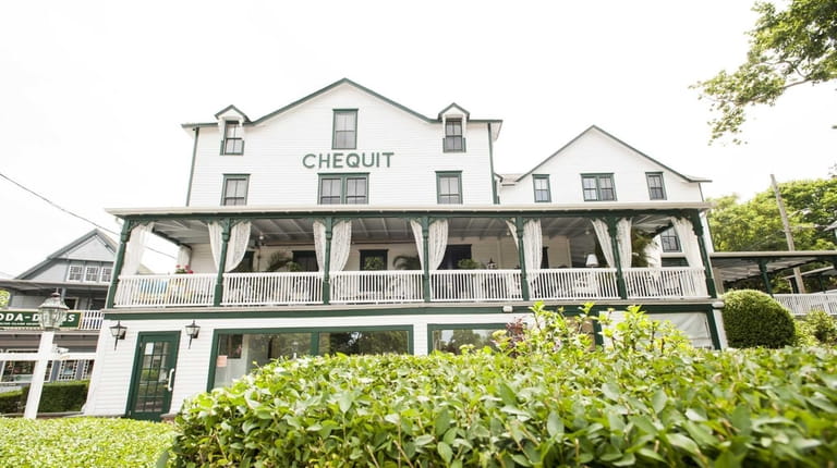 Front exterior of The Chequit on Shelter Island. 