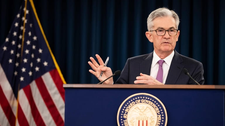 Federal Reserve chairman Jerome Powell, seen on June 19. 