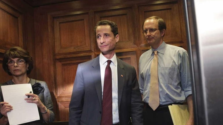 Rep. Anthony Weiner (D-N.Y.) walks from his office to an...
