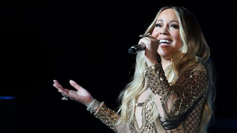 Mariah Carey performs during a 2019 concert in Dubai, United...