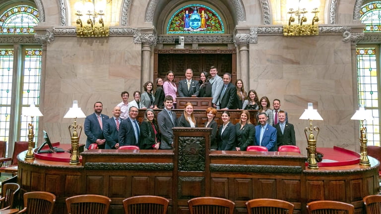 Students in Commack School District's Legislative Advocacy Committee traveled to...