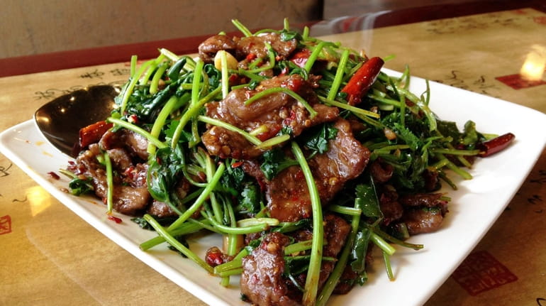 Cumin lamb was a specialty at Yao's Diner in Centereach,...