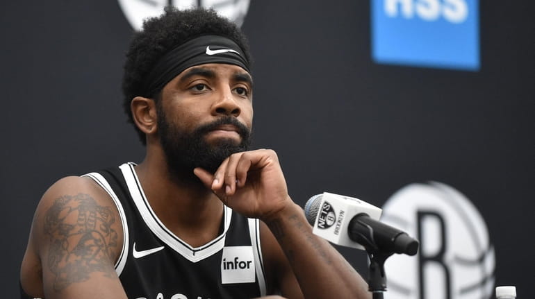 Kyrie Irving did speak with reporters at Media Day at the Nets...