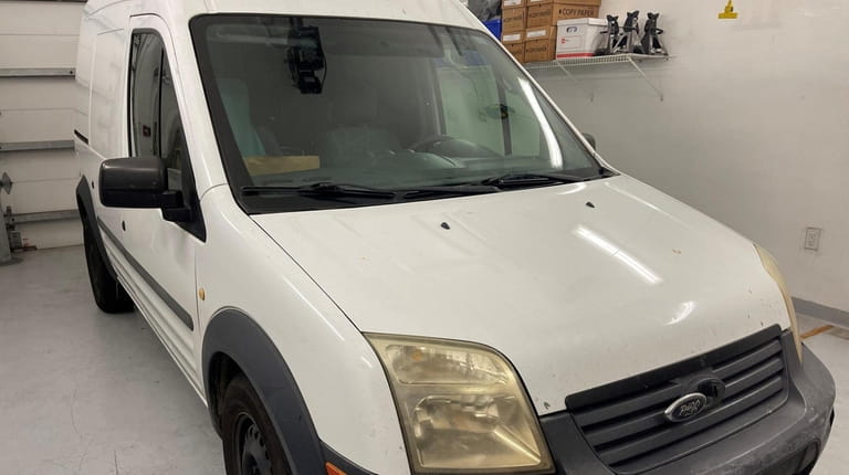 Authorities in Florida seized this white 2012 Ford Transit van, which Petito...