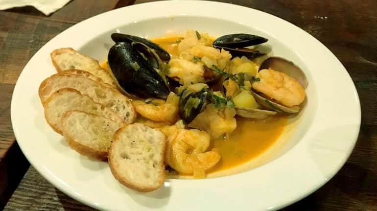 Bouillabaisse is one of the entrees on the menu at...