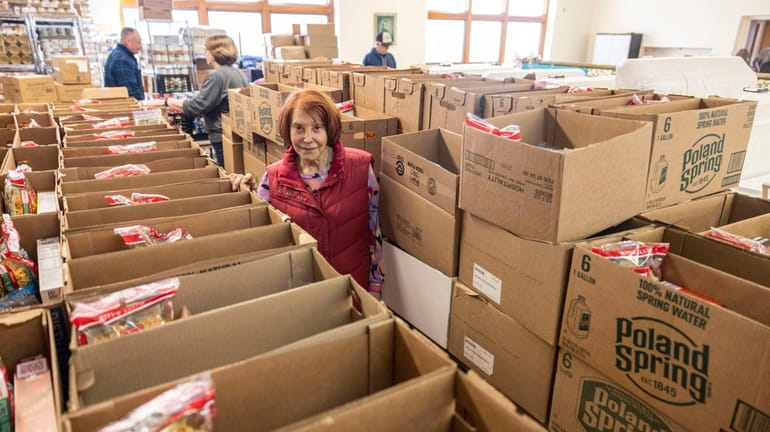 Mary Joesten, founder of Faith Mission, in the food pantry she...