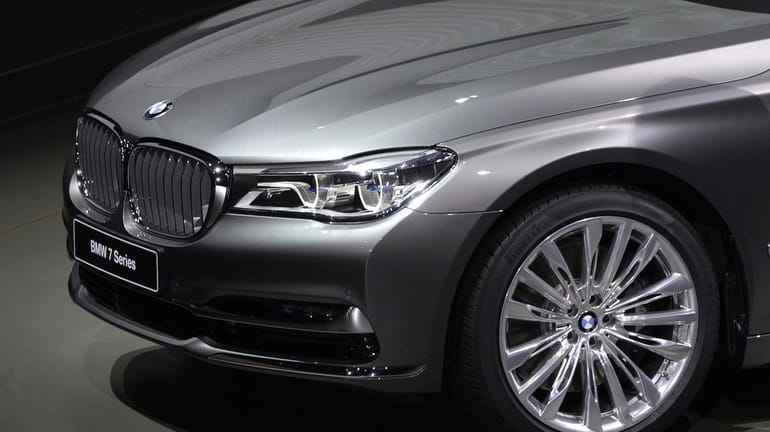 The new BMW 7 limousine is presented at the BMW...