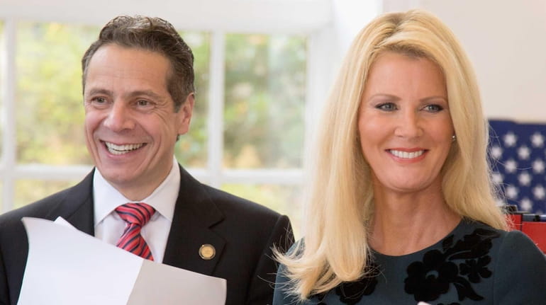 Gov. Andrew M. Cuomo and his girlfriend, TV personality Sandra...