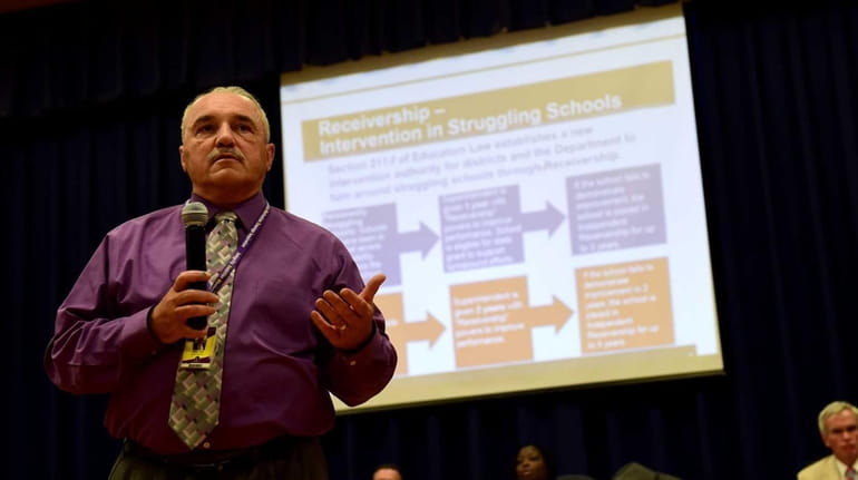 Central Islip Superintendent of Schools Craig G. Carr speaks about...