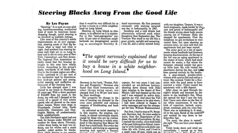 A column by Les Payne published in 1980 chronicled the...