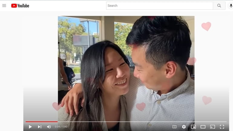 A screenshot from the Democratic ad on abortion featuring Asian...