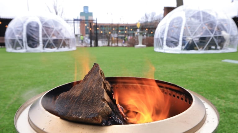 Fire pits and VIP igloos at The Park at UBS...