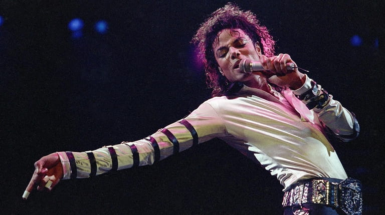 Michael Jackson performs on Feb. 24, 1988, in Kansas City,...
