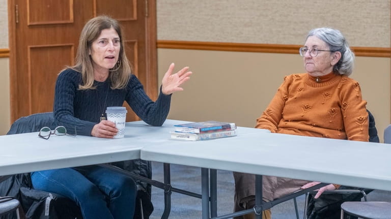 Rhonda Gordon and Marian Guralnick discussing Ali Smith's novel, “Companion...
