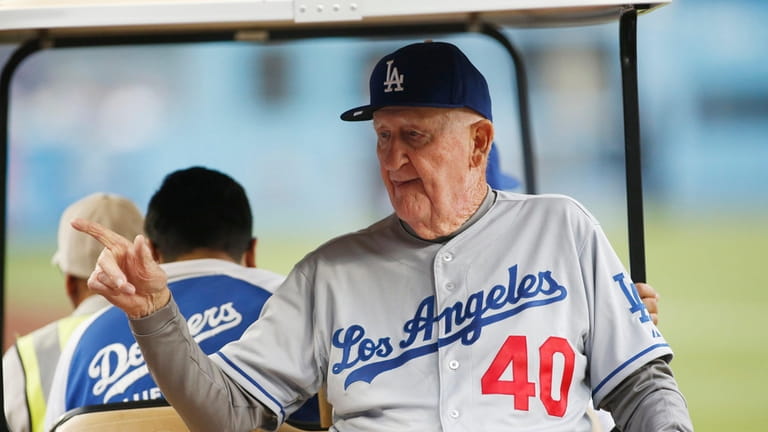 FILE - Former Los Angeles Dodgers' Roger Craig, on hand...