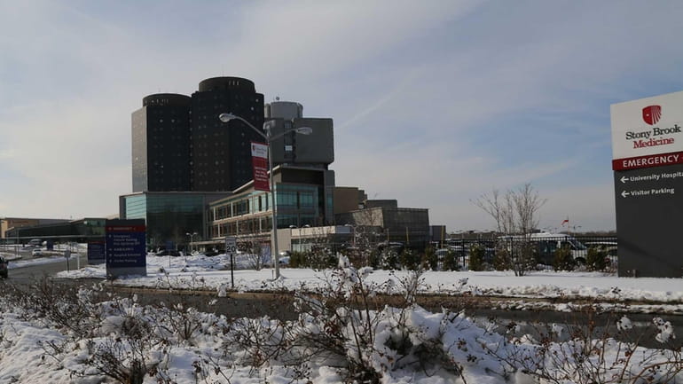 Stony Brook University Hospital is shown on Feb. 4, 2014.