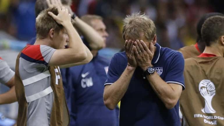 United States head coach Juergen Klinsmann reacts during a World...