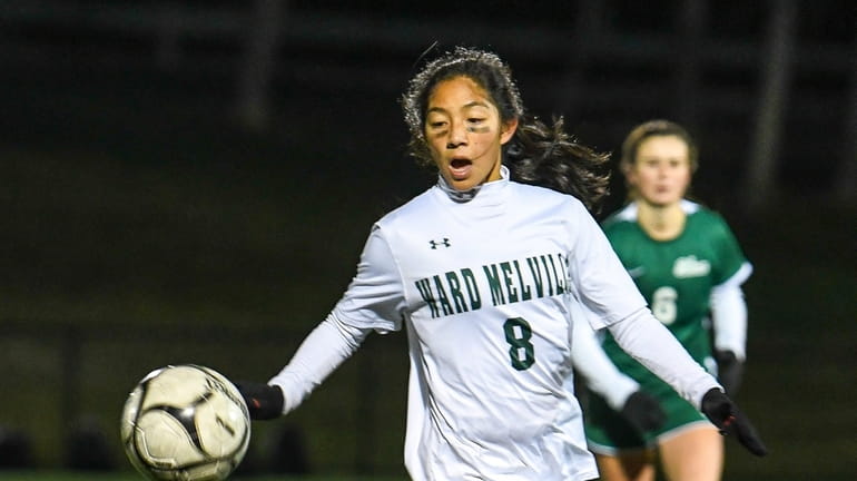 Ward Melville's Adriana Victoriano during the 2023 Girls Soccer Semi-final...