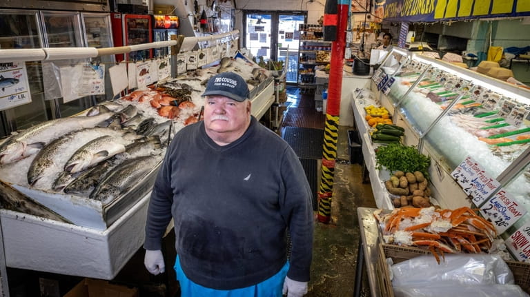 Kevin Halton of Two Cousins Fish Market in Freeport.