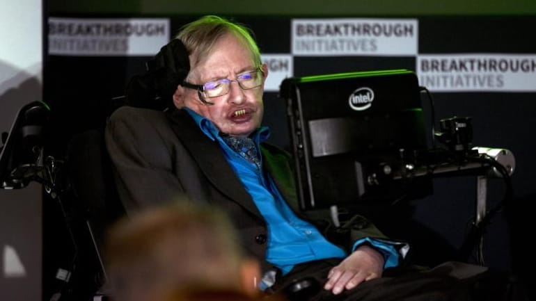 Renowned physicist Stephen Hawking attends a press conference in London,...
