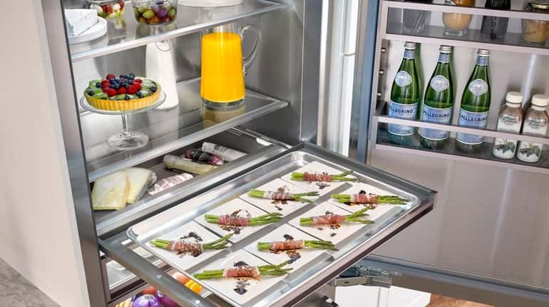 BlueStar debuted its first refrigerator, available in  750 colors.