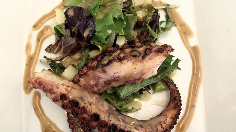 Grilled octopus with a hazelnut vinaigrette at Bar Petite, which...