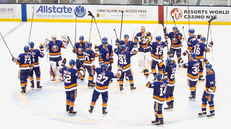 The Islanders returned home to the Nassau Coliseum, beating the...