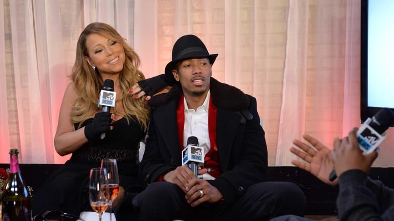 Mariah Carey and Nick Cannon attend MTV First: Mariah Carey's...