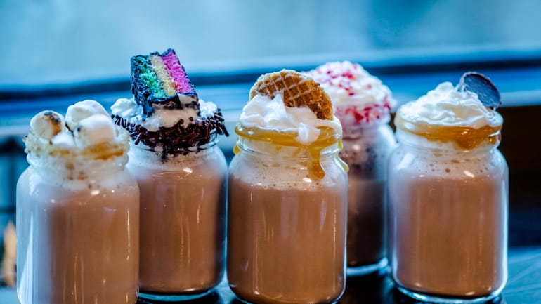 A boozy hot chocolate flight at Whiskey Down Diner in...