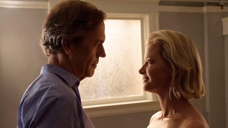 Hugh Laurie and Gretchen Mol in "Chance" on Hulu.