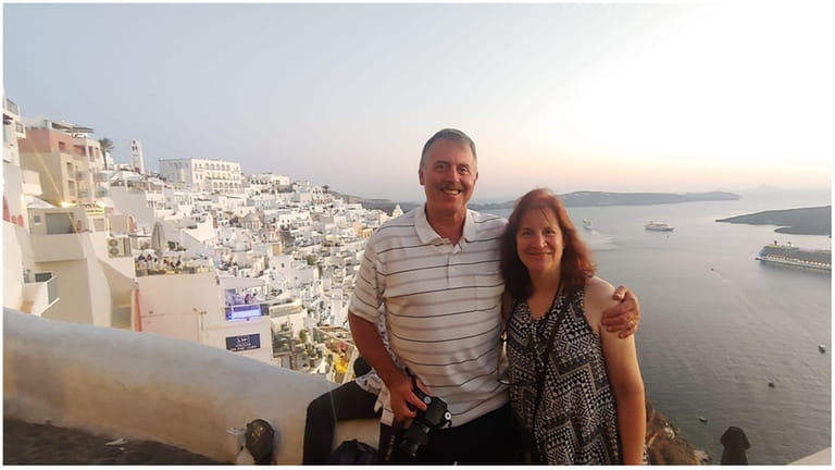  John Emro of Hicksville, toured Greece last year with his...