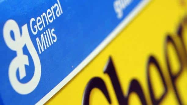 A box of General Mills' Cheerios is seen on a...