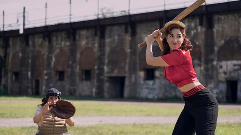 Abbi Jacobson and D'Arcy Carden  in "A League of Their Own."