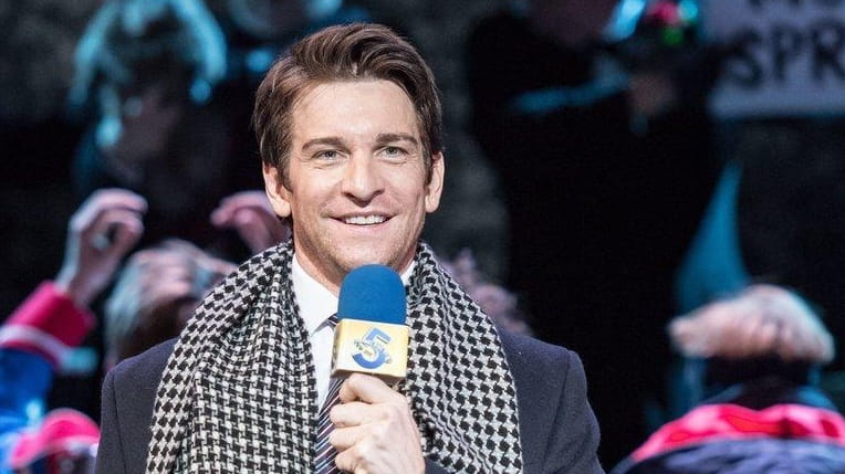 Andy Karl, who plays weather forecaster Phil Connors in the...
