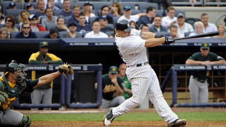 New York's Russell Martin hits a grand slam during the...