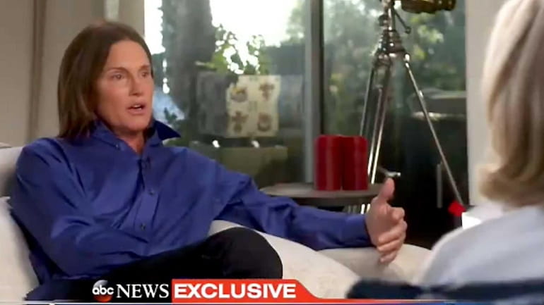 Bruce Jenner, in an interview with Diane Sawyer that aired...