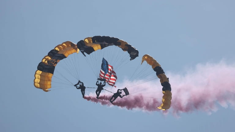U.S. Army Golden Knights Parachute Team at the Bethpage Air Show...