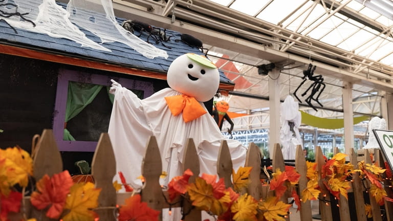Otto the Ghost at the Hicks Nurseries in Westbury.