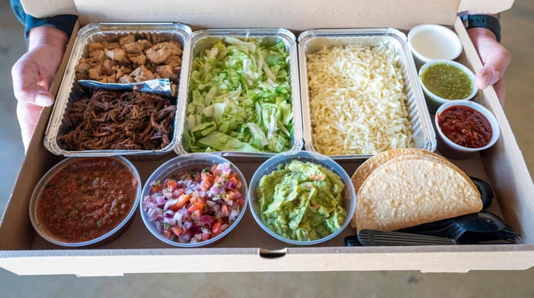 Right Coast Taqueria in Deer Park offers a family box...