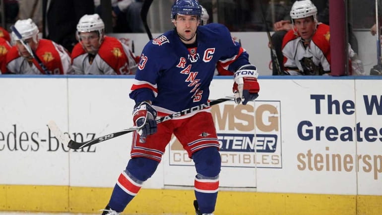 Rangers captain Chris Drury hasn't played since early February because...