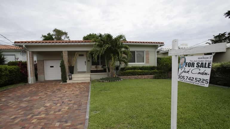 A home for sale in Surfside, Fla. Greater demand, a...