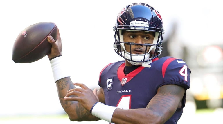 Deshaun Watson of the Texans in action against the Titans on...