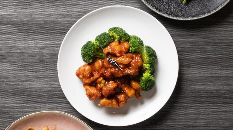 General Tso's Chicken served at Pearl East in Manhasset.