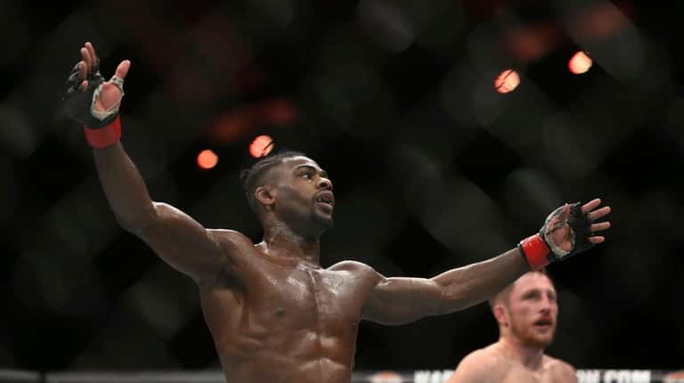 Aljamain Sterling, left, beat Brett Johns by unanimous decision at...