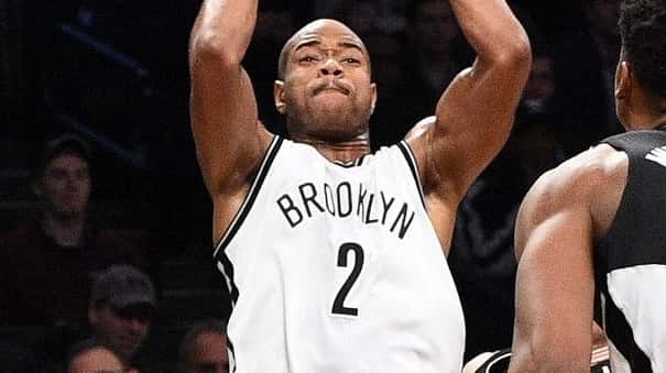 Brooklyn Nets guard Jarrett Jack hits his shot to score...