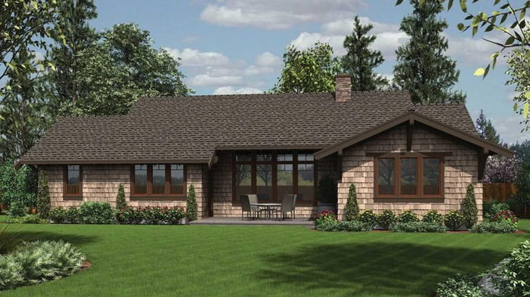 This rendering depicts a home style that could be built...