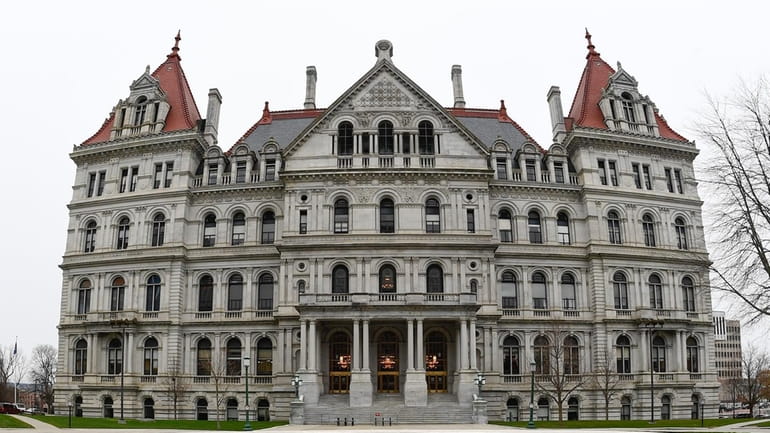 Lawmakers at the New York State Capitol in Albany are negotiating...