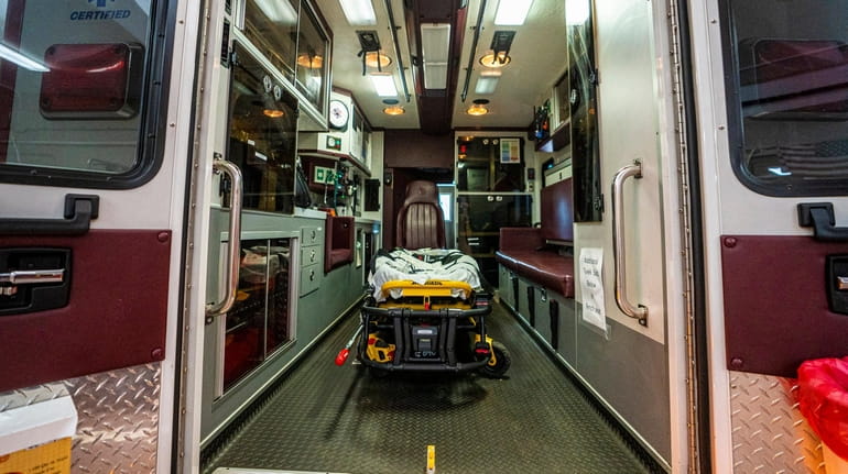 Fire Department ambulances, which go through a sanitary cleaning after each ride...