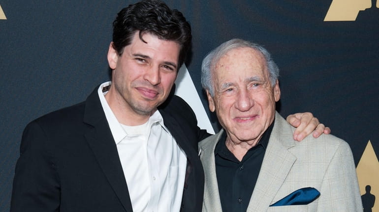Max Brooks and father Mel Brooks attend an Academy of Motion...