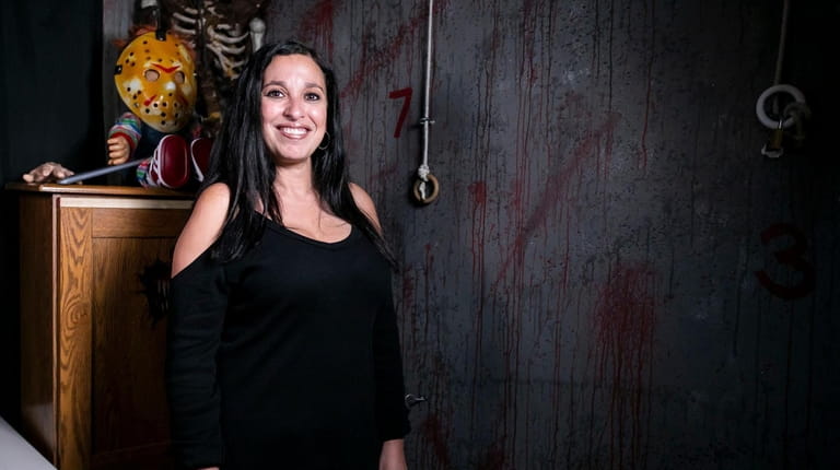 Cat Dunn, owner of Epic Escape Rooms Long Island, in the...